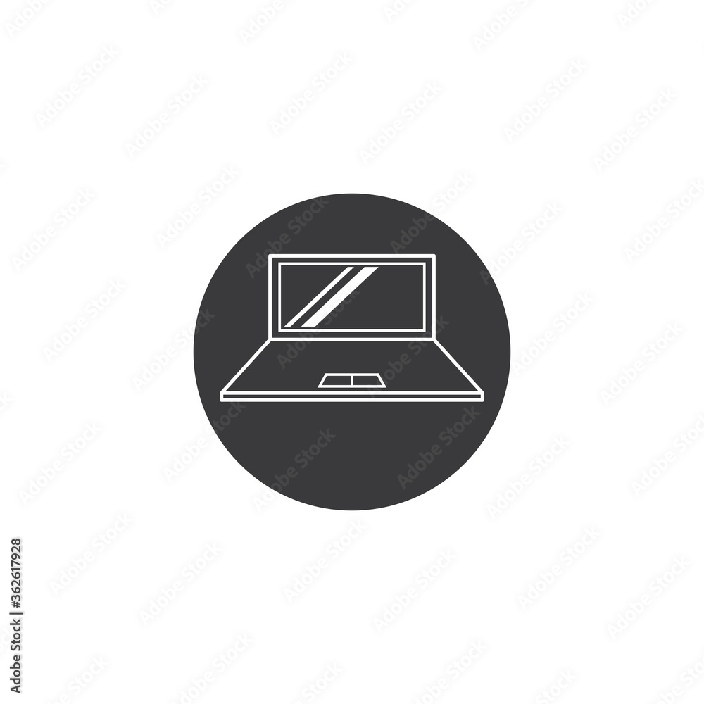 laptop  logo icon vector illustration