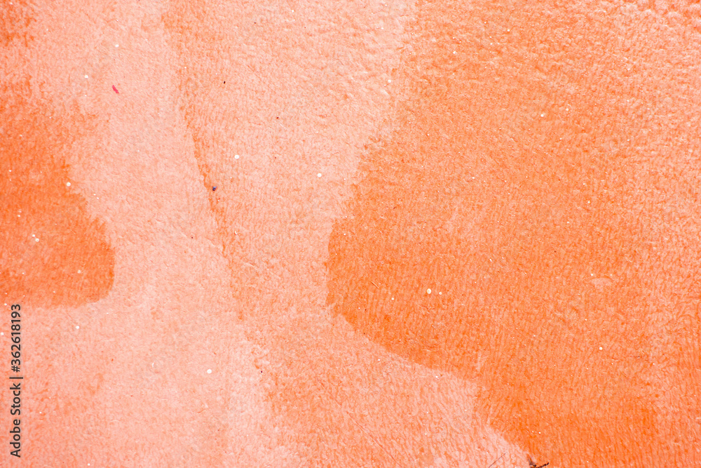 Fototapeta premium concrete floor with protection layer, orange background with structure