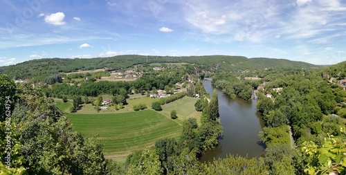 paysage du lot  panoramique   for  t et rivi  re de Dordogne