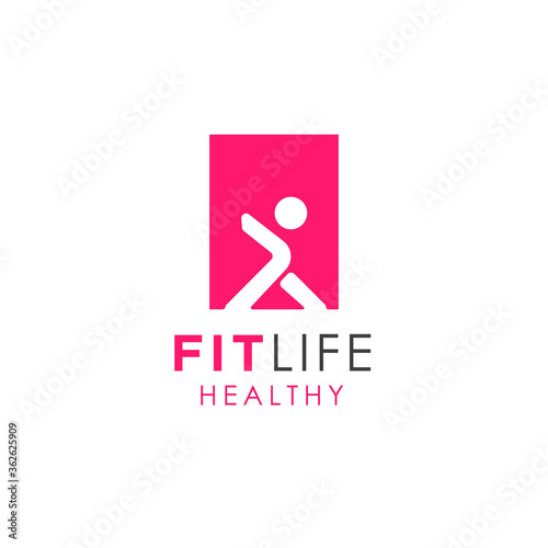 healthy human logo design vector inspiration