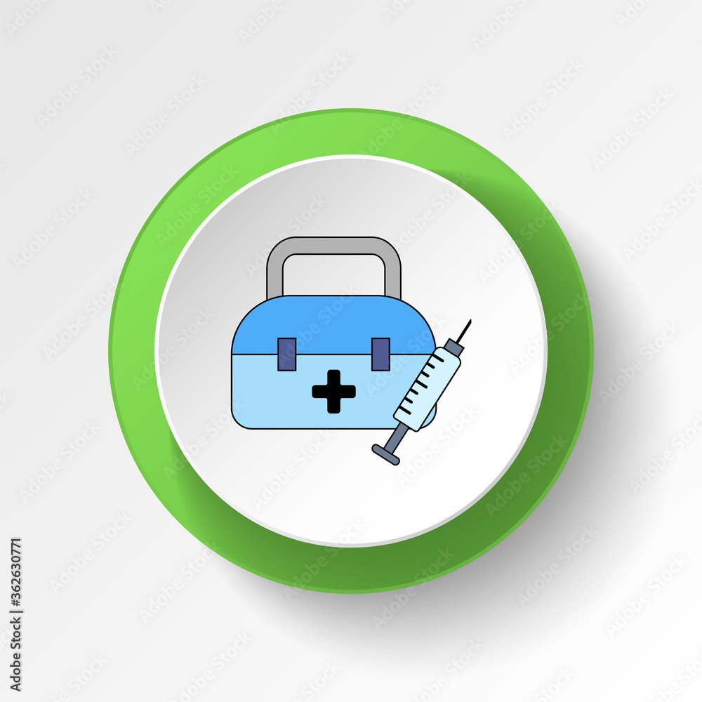 cartoon health emergency aid toy colored button icon. Signs and symbols can be used for web, logo, mobile app, UI, UX cartoon health emergency aid toy colored button icon. Signs and symbols can be used for web, logo, mobile app, UI, UX