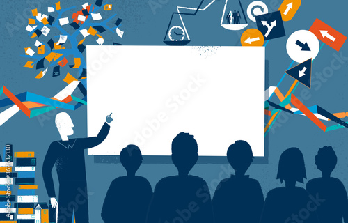 Persone al corso di formazione e workshop