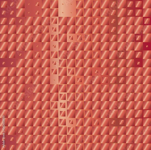 abstract background of red roof tiles