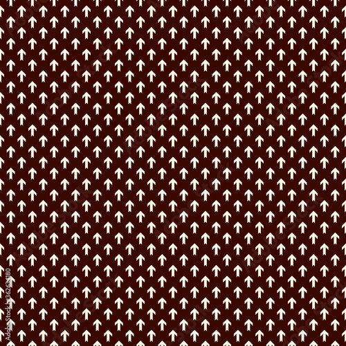 Simple modern print with interlocking arrows. Contemporary abstract background with repeated pointers. Seamless pattern