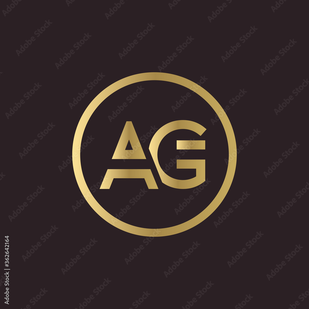 AG Logo Design Business Typography Vector Template. Creative Linked Letter AG Logo Template. AG Font Type Logo AG Logo Design Business Typography Vector Template. Creative Linked Letter AG Logo Template. AG Font Type Logo
