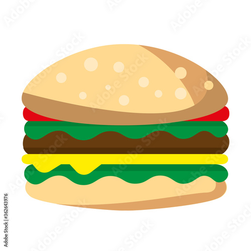 ilustración de Hamburguesa 