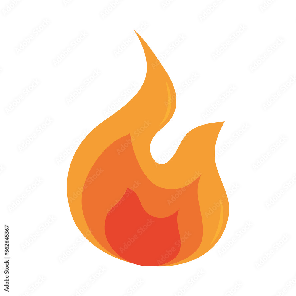 fire flame burning hot glow flat design icon fire flame burning hot glow flat design icon