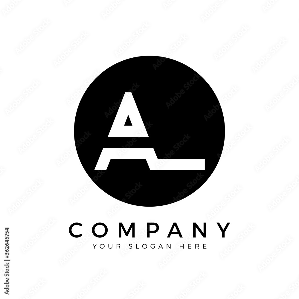 AL Logo Design Business Typography Vector Template. Creative Linked Letter AL Logo Template. AL Font Type Logo AL Logo Design Business Typography Vector Template. Creative Linked Letter AL Logo Template. AL Font Type Logo