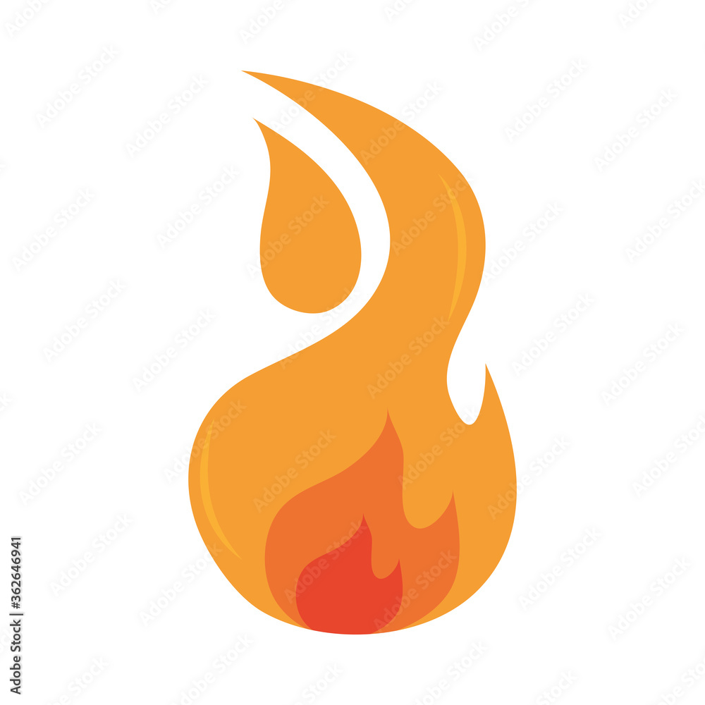 fire flame burning hot glow flat design icon fire flame burning hot glow flat design icon