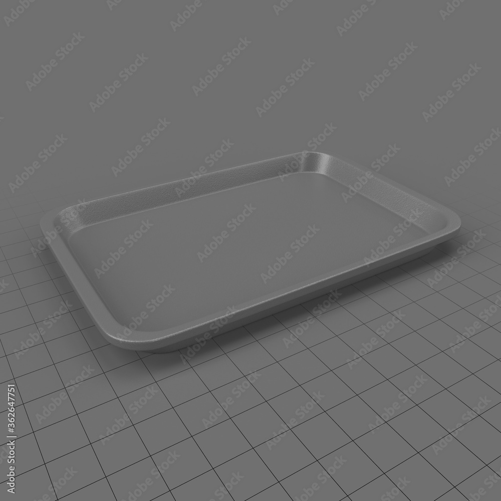 Classic cafeteria tray Stock 3D asset Adobe Stock