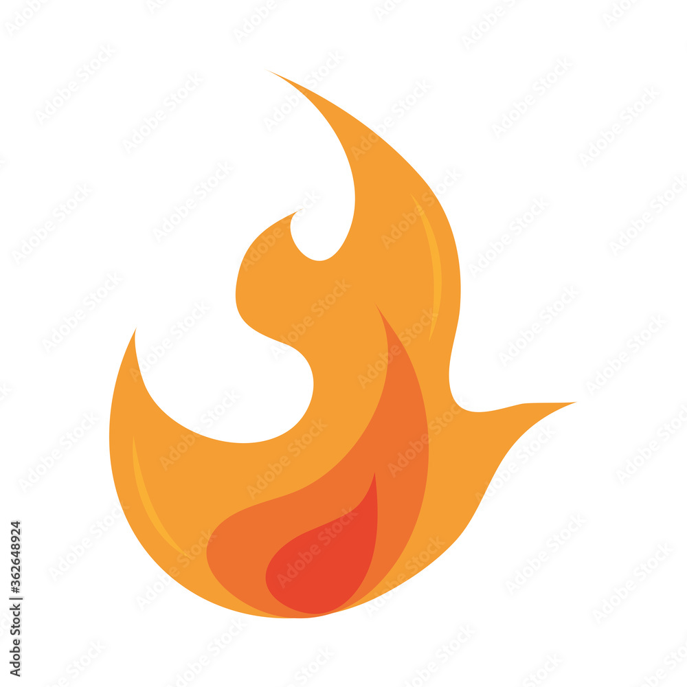 fire flame burning hot glow flat design icon fire flame burning hot glow flat design icon