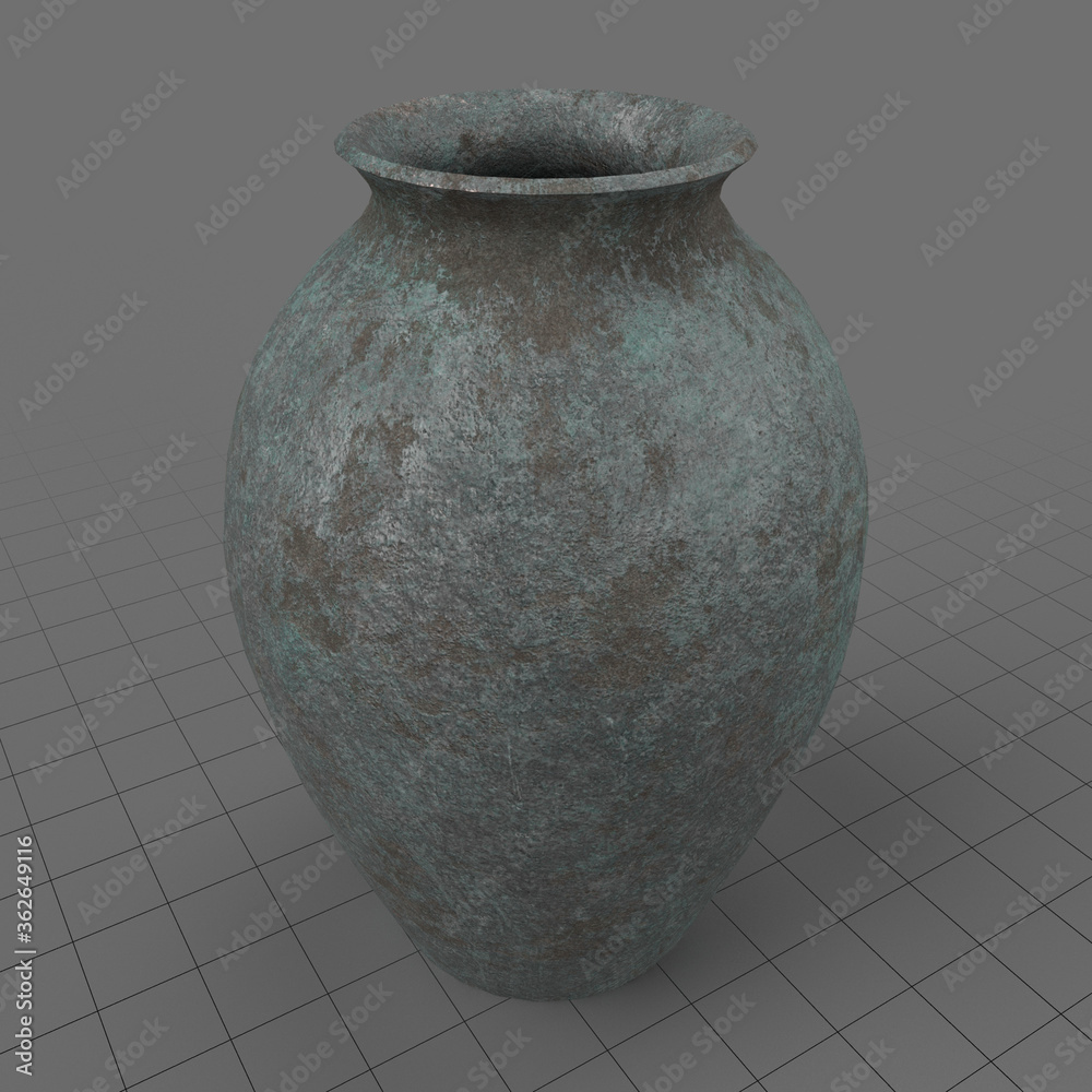 Ceramic pot Stock 3D asset | Adobe Stock