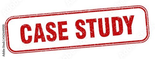 case study stamp. case study square grunge sign. label