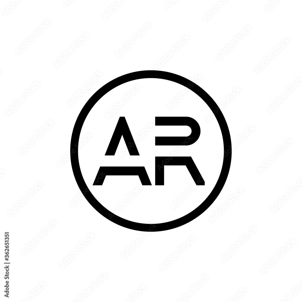 AR Logo Design Business Typography Vector Template. Creative Linked Letter AR Logo Template. AR Font Type Logo AR Logo Design Business Typography Vector Template. Creative Linked Letter AR Logo Template. AR Font Type Logo