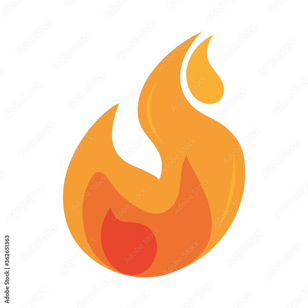 fire flame burning hot glow flat design icon fire flame burning hot glow flat design icon