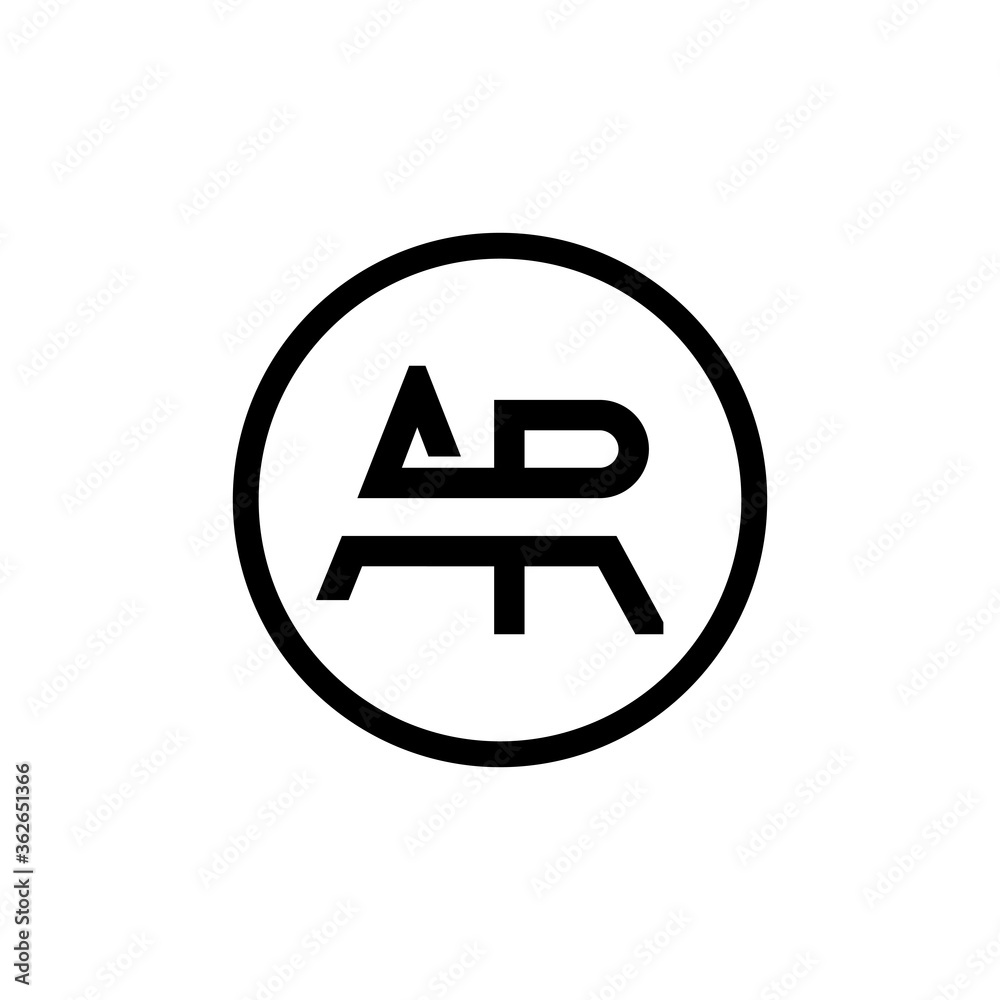 AR Logo Design Business Typography Vector Template. Creative Linked Letter AR Logo Template. AR Font Type Logo AR Logo Design Business Typography Vector Template. Creative Linked Letter AR Logo Template. AR Font Type Logo