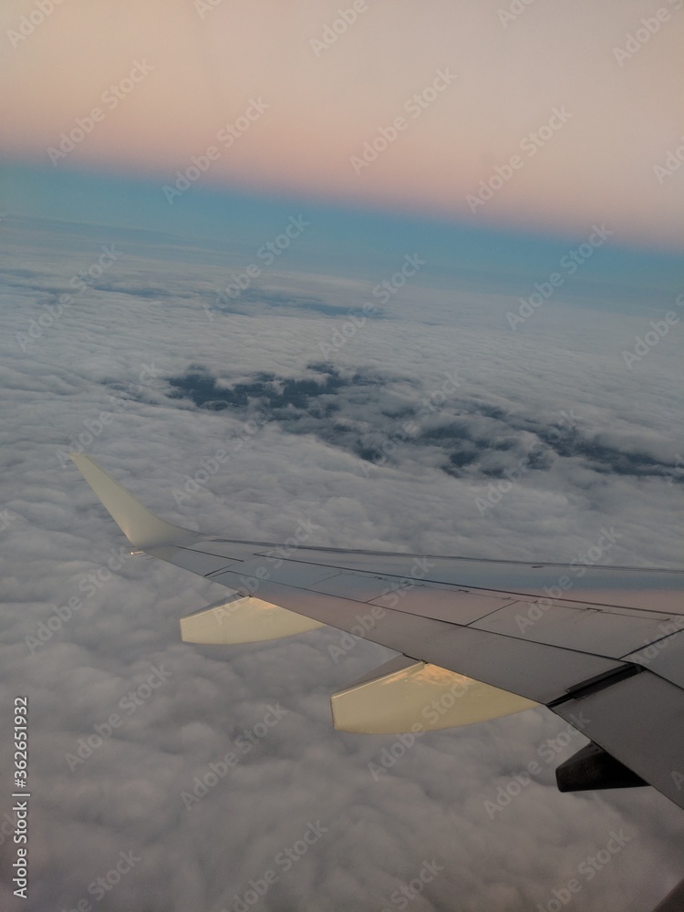 Obraz premium view from airplane window