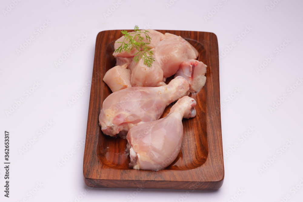 Raw fresh  chicken drumsticks