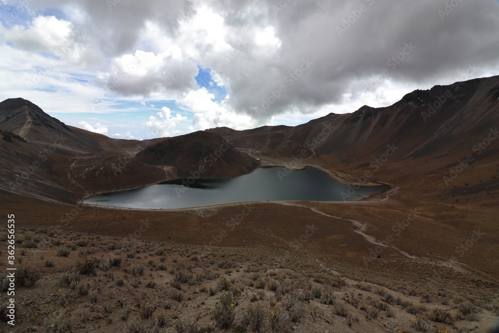 Volcan el nevado de Toluca en México