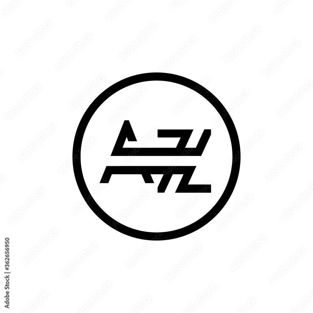 AZ Logo Design Business Typography Vector Template. Creative Linked Letter AZ Logo Template. AZ Font Type Logo AZ Logo Design Business Typography Vector Template. Creative Linked Letter AZ Logo Template. AZ Font Type Logo