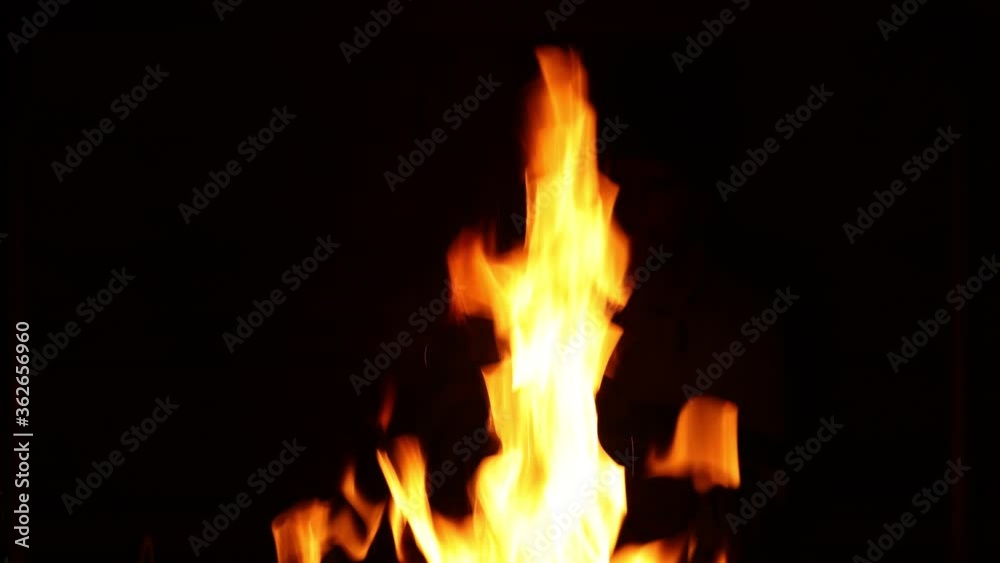 Burning fire an evening. Close-up campfire at the night. Large burning fire. Burning fire an evening. Close-up campfire at the night. Large burning fire.