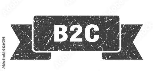 b2c ribbon. b2c grunge band sign. b2c banner