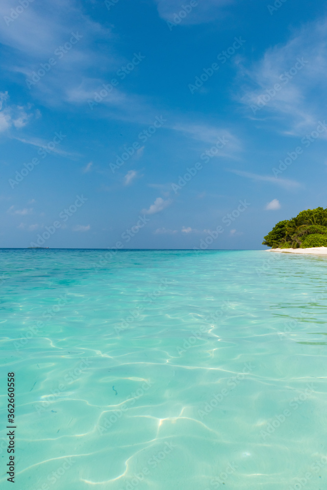 Beautiful beach in Dharavandhoo Maldives