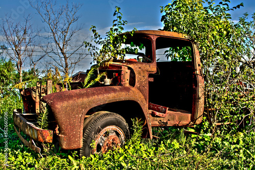 old rusty truck
