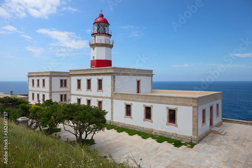 Cabo Silleiro lighthouse in Galicia, Spain photo