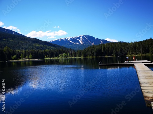 Lake and Snow Mountain