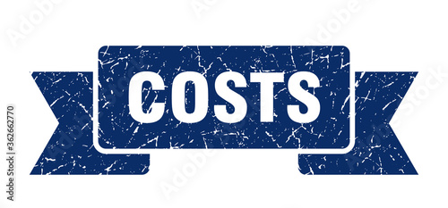 costs ribbon. costs grunge band sign. costs banner