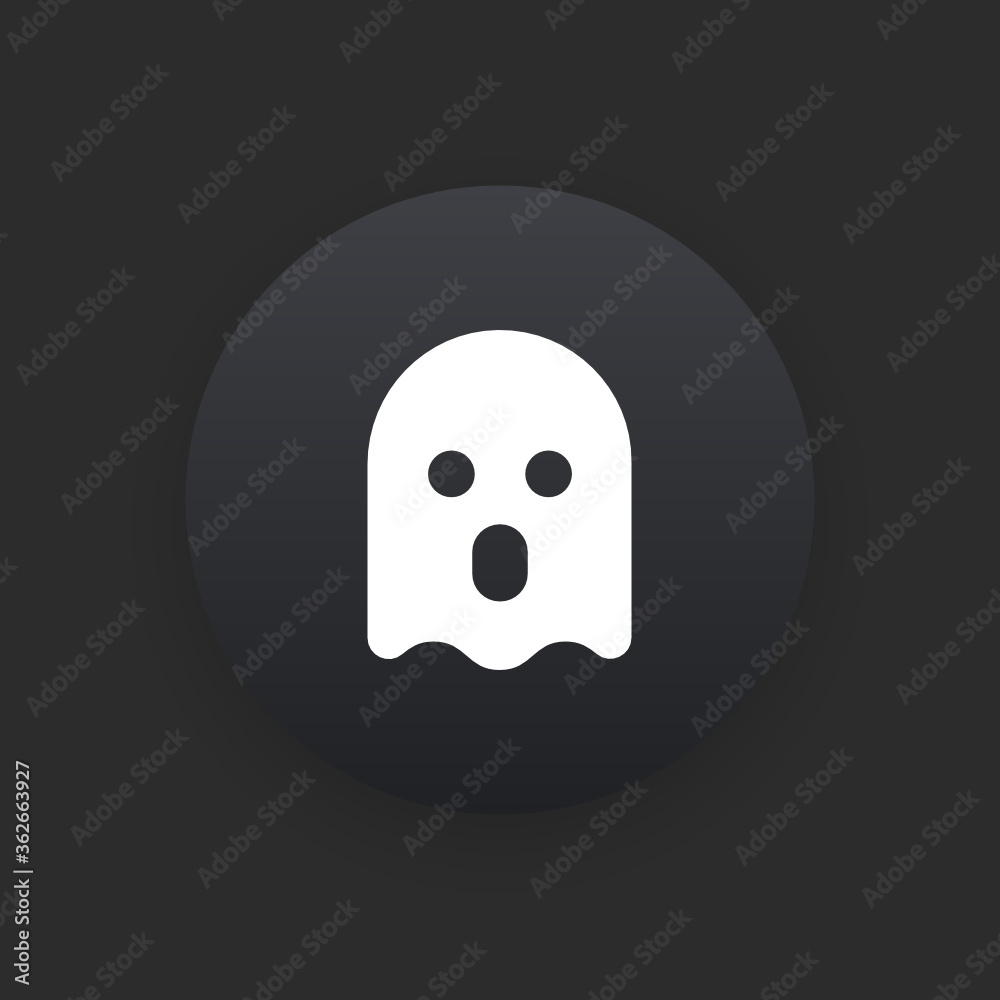 Anonymous -  Matte Black Web Button