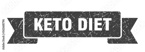 keto diet ribbon. keto diet grunge band sign. keto diet banner
