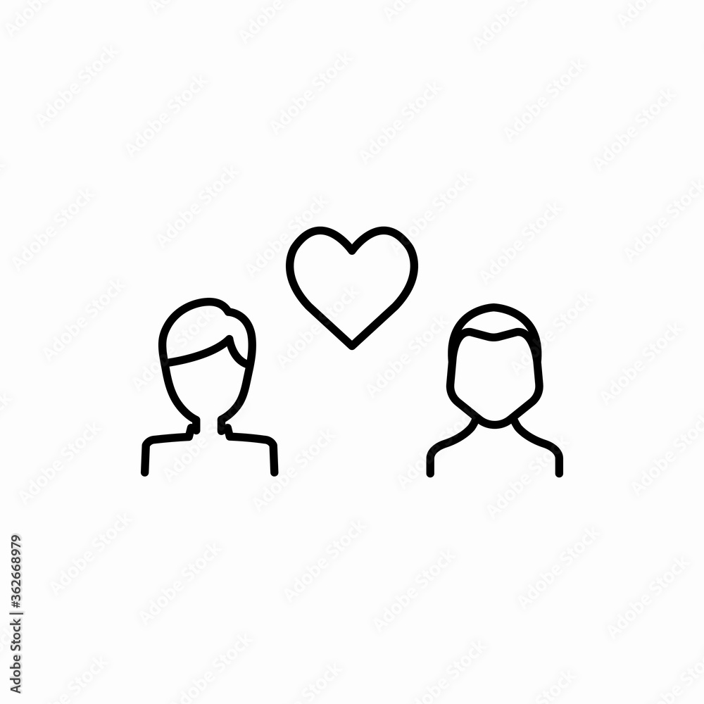 Outline gay love icon.Gay love vector illustration. Symbol for web and mobile Outline gay love icon.Gay love vector illustration. Symbol for web and mobile