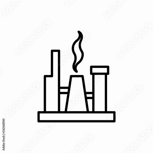 Outline gas production icon.Gas production vector illustration. Symbol for web and mobile