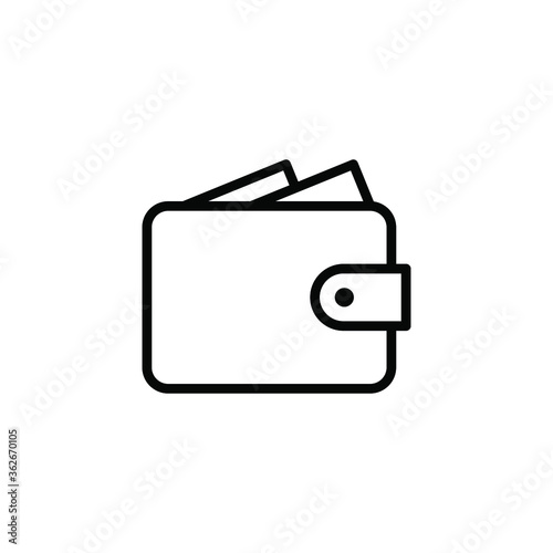 wallet icon vector