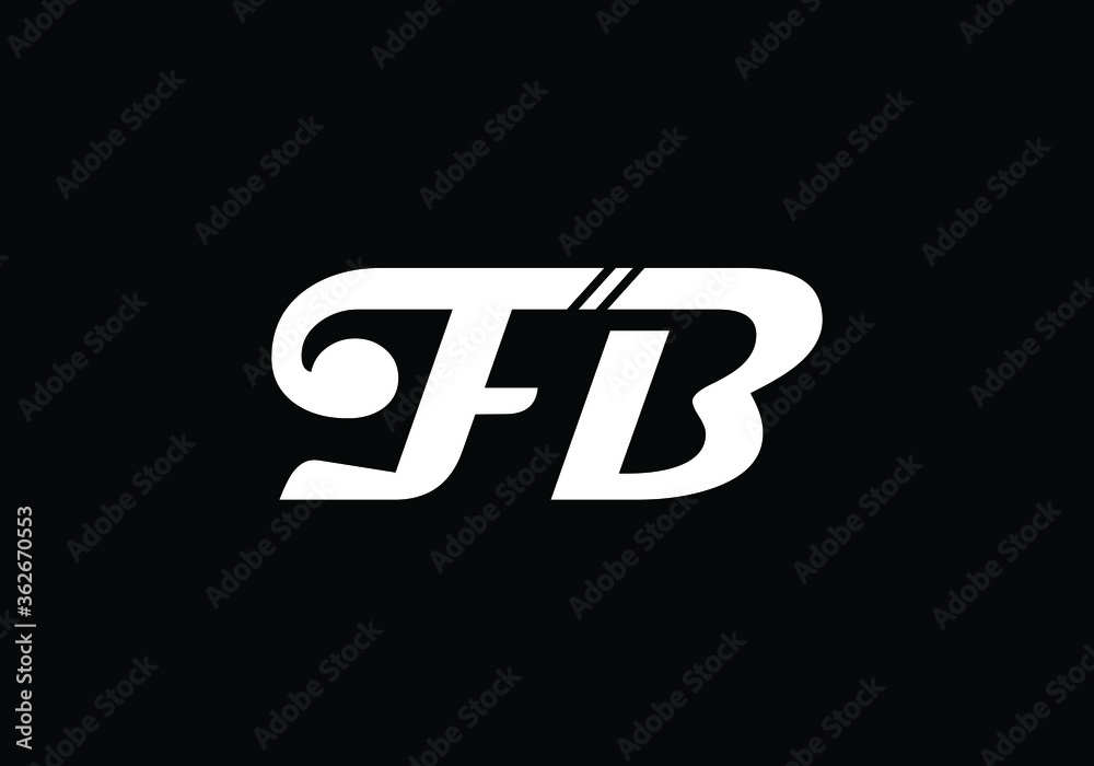 F B Initial Letter Logo design, Graphic Alphabet Symbol for Corporate Business Identity F B Initial Letter Logo design, Graphic Alphabet Symbol for Corporate Business Identity
