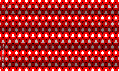 Youtube Subscribe Bell Icon Pattern. Social Media. Youtube Background Vector Illustration 