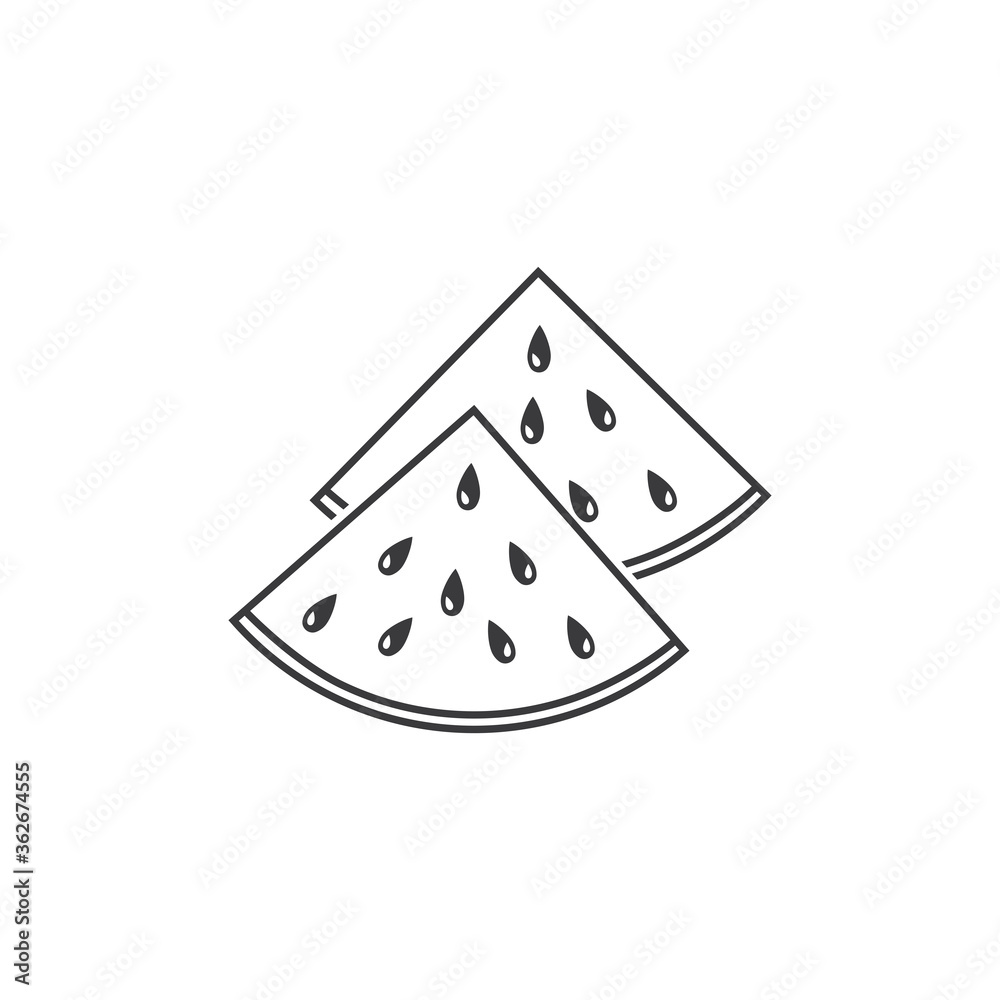slice watermelon icon slice watermelon icon