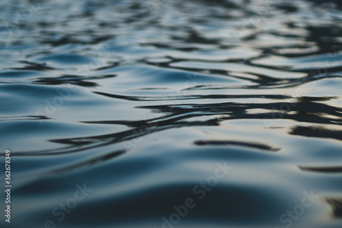 Canvas Print Close up photo of body of waterq