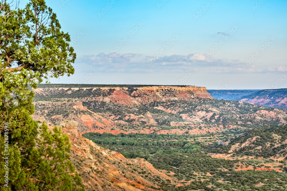 Scenic view over the Palo Duro Canyon State Park, Texas