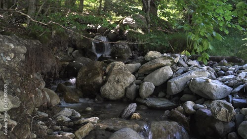 Little waterfall in the mountains - 4K