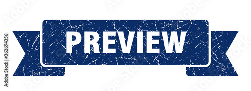 preview ribbon. preview grunge band sign. preview banner