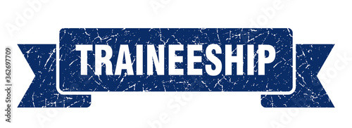 traineeship ribbon. traineeship grunge band sign. traineeship banner