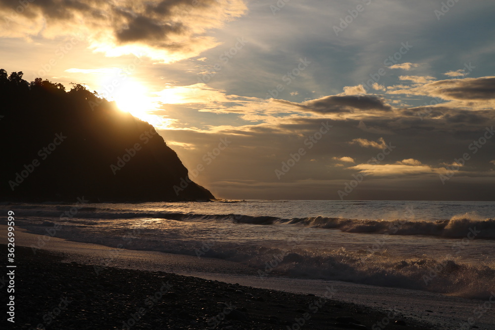 Beach Cliff Sunset