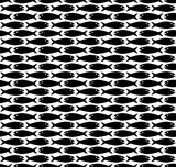 Simple fish pattern seamless repeat background