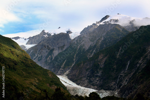 The Franz Joseph Glacier on the South Island of New Zealand