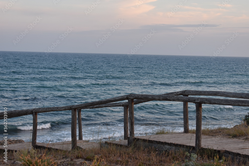 Spring day on the sea Spring day on the sea