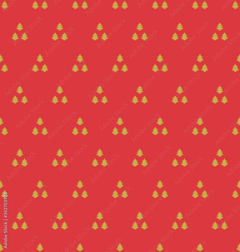 Tree in triangle pattern seamless repeat background