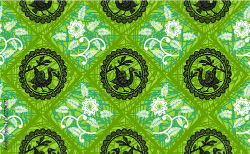 Batik Indonesian: is a technique of wax-resist dyeing applied to whole cloth, or cloth made using this technique originated from Indonesia.